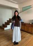 [BAONHAUS] Crein Stripe Color Matching Layered Long Sleeve Tee