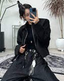 Eddie Cropped Suede Jacket