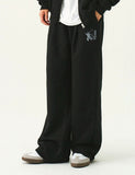 LUCKY-RABBIT Training Pin Tuck Wide Pants