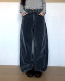 Belan Velvet Curved Denim Pants
