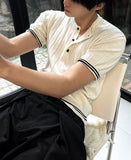 Magnum Muscle Fit Henley Neck Short Sleeve Knit