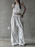 Mer Belt Wide Sweatpants