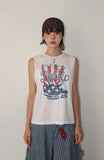 U.S.A CRINKLE SLEEVELESS