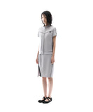 Metallic Tape Track Zip-Up