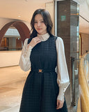 Lovell Quilting Padding Vest One Piece (Belt set)