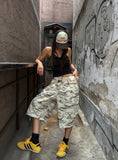 Off military cargo bermuda pants