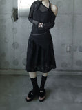 Featherb Flower Midi Skirt