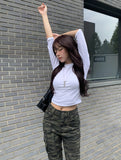 Yeru Cargo Military Bootcut Pants