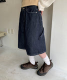 Kuhato carpender denim bermuda pants