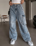 (UNISEX) Most Cargo Denim Pants