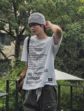 Coryl lettering printing short sleeve t-shirt