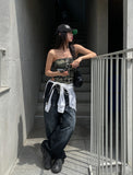 DT Military Pocket Crop Top (with cup)
