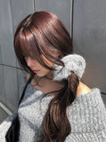 [Scrunchie Set] Nora Off-Shoulder Loose Knit