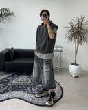 Hens Pigment Hood Zip-Up Vest