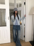 Hunin Basic V-Neck Knit Cardigan