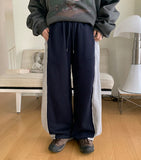 [BAONHAUS] Kinma line color matching training brushed jogger pants