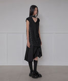 Layered Dot Scarf T-Shirt