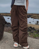 Tape Track Parachute Two-Tuck Wide Pants