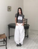 Nosen Lace Puff Short Sleeve T-Shirt