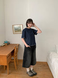 Melos Carpenter Denim Bermuda Pants