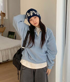 Dannock Anorak Half Zip Brushed Sweatshirt