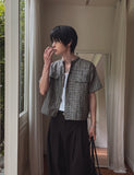 Nowell Check Tweed Short Sleeve Shirt