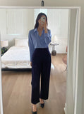 Kebeul Pintuck Wide Slacks