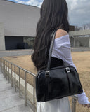 Tooth Leather Square Shoulder Bag