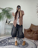 Caro Bermuda Banding Denim Pants