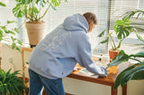 Funky Rabbit Embroidery Brushed Hood