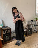 Quma Button Pocket Shoulder Strap One Piece