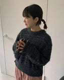 Comfy Hairy Round Knit