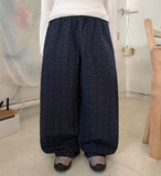 Proki Banding Flower Brushed Wide Pants