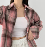 Today Check Loose Fit Long Sleeve Shirt