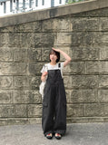 Attle Overall Cotton Wide Pants