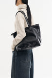 Tramp basic leather shoulder bag