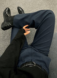 Midnight Navy Semi-Wide Slacks