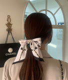 Morene Ribbon Pearl Hair Tie