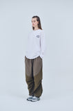 Round Cut Dart Nylon Pants