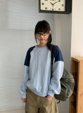 Rohina Color Matching Crop Sweatshirt