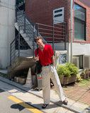 Port One Tuck Bio Cotton Slacks
