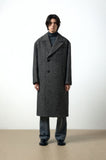 BERNARDO HELLINGBONE DOUBLE COAT