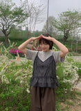 Manguetto Dot Bustier Sleeveless Blouse