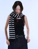 Stripe Knit Muffler