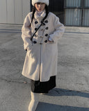 Pugeun fleece duffel coat