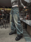 Tinta brush damage balloon denim pants