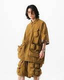 [AG] Slather Utility Pocket Half Shirt