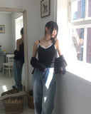 Rudian Back Banding Wide Denim Pants