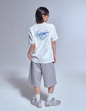 Sign Blue Lettering Back Logo Short Sleeve Tee