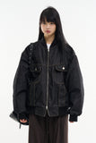 Endric 2-way zip-up denim jacket